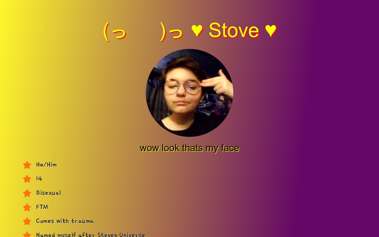 Carrd profile picture for @stove